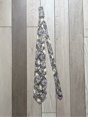 Christian Armand Floral Geometric Men's Tie - Multi-Color